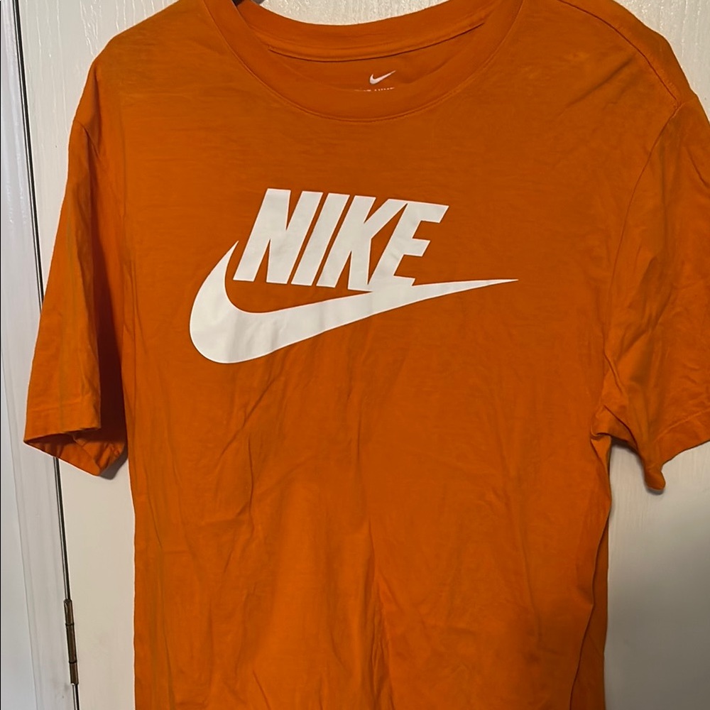 Nike Orange and White Short Sleeve Tees